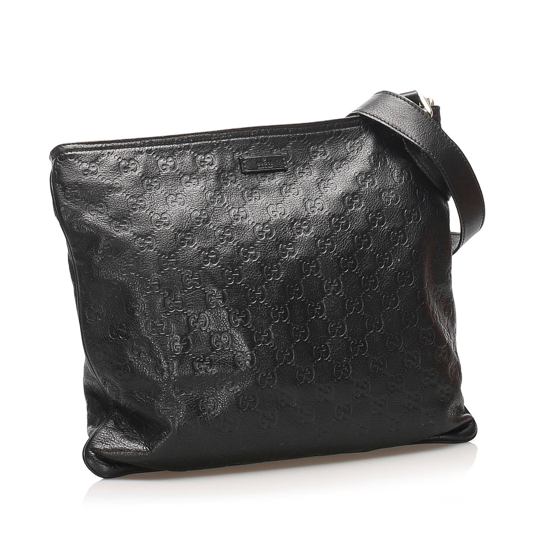Gucci Guccissima Crossbody Black SHW