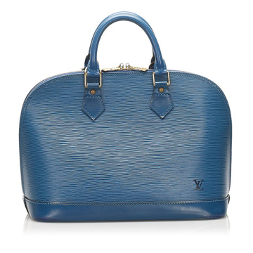 Louis-Vuitton Epi Alma PM Blue Bag