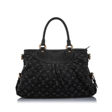 Louis-Vuitton Monogram Denim Neo Cabby GM Black