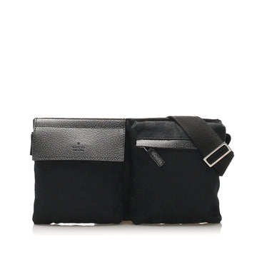 Gucci GG Canvas Belt Bag Black SHW