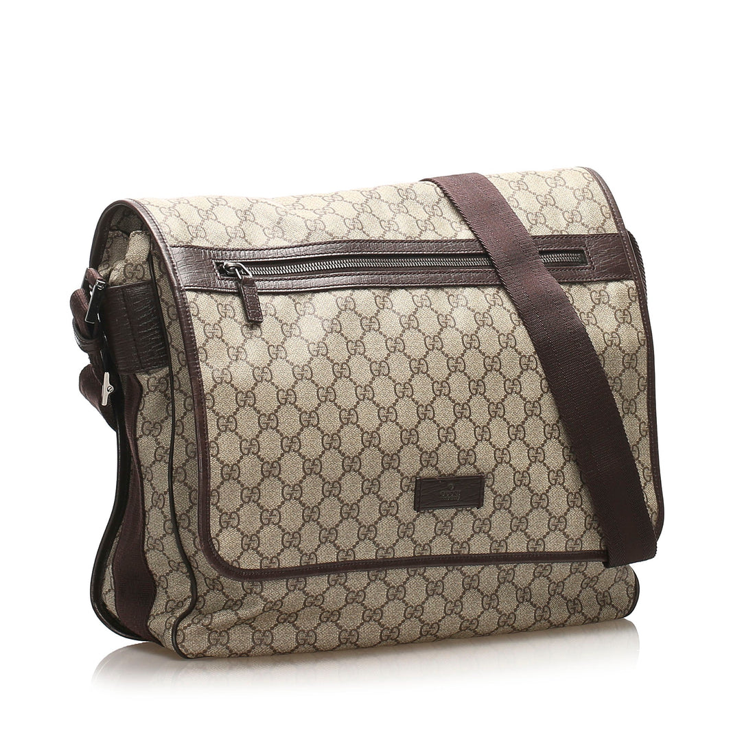 Gucci Gucci GG Supreme Crossbody Bag Brown