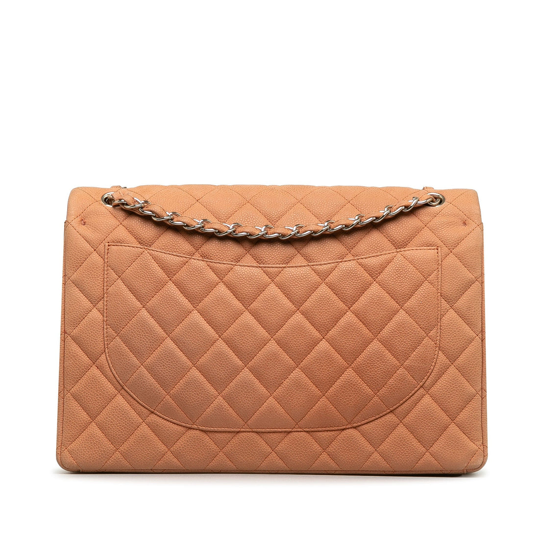 CHANEL Maxi Classic Caviar Double Flap Shoulder Bag