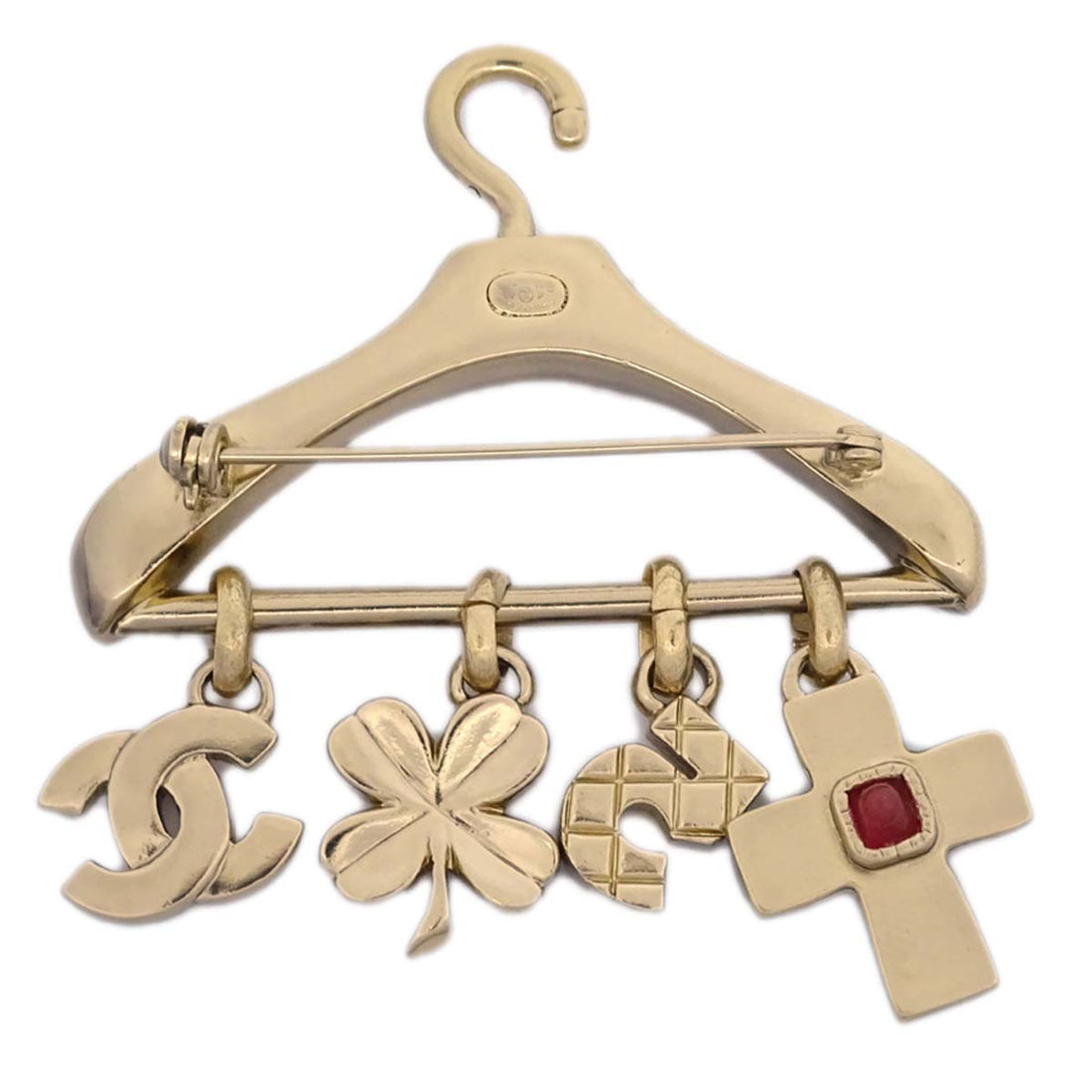Chanel 2002 Gripoix 'CC' Gripoix Hanger Brooch