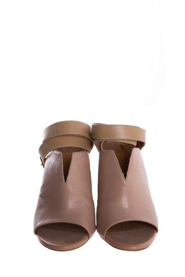 Chloé Light Mauve Leather Sandals SZ 36