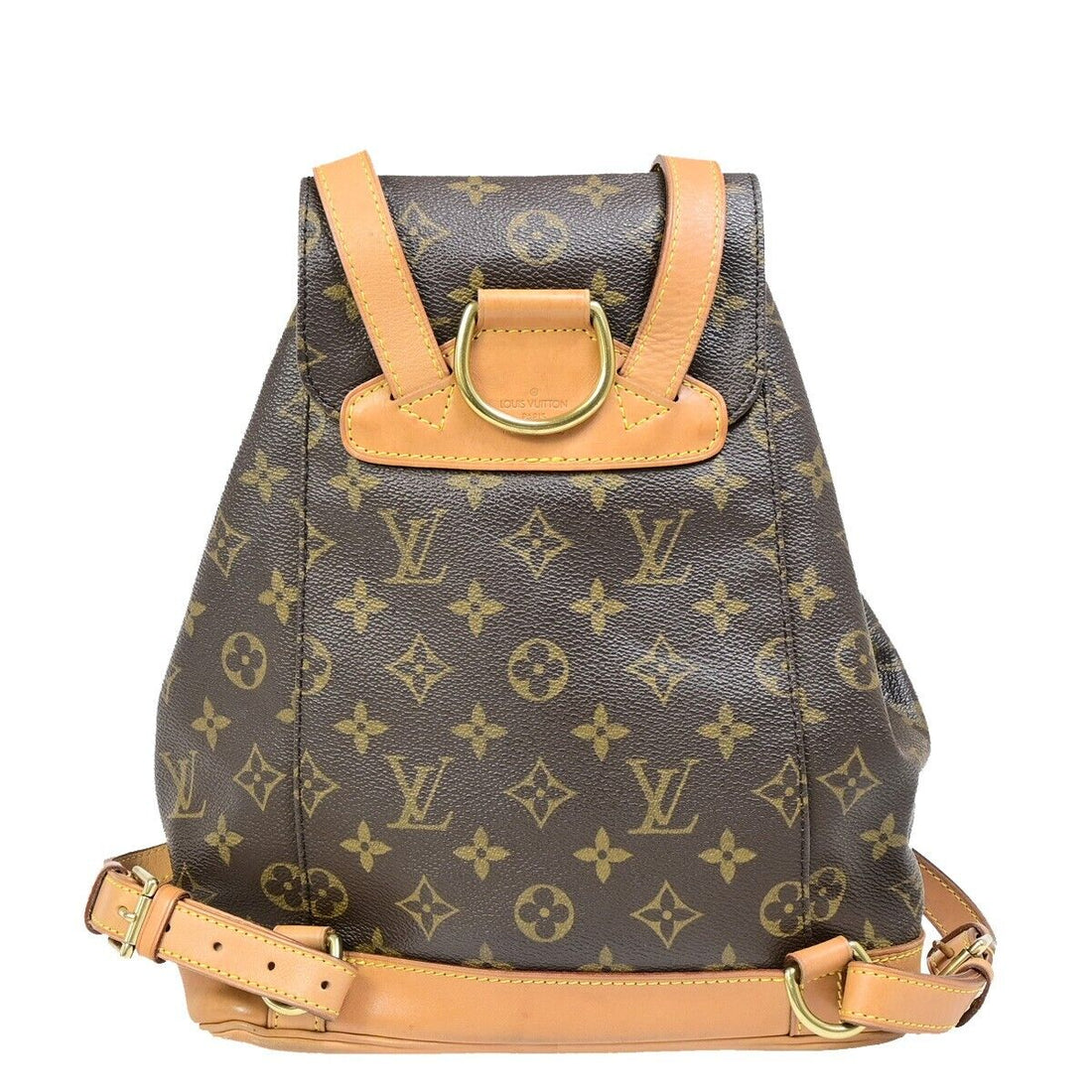 Louis Vuitton Montsouris Mm  Canvas Backpack Bag