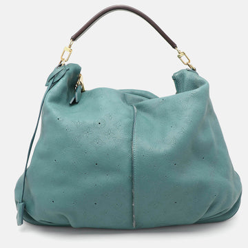 Louis Vuitton Turquoise Monogram Mahina Leather Selene Gm Bag