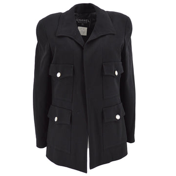 Chanel 1997 spring double-breasted wool jacket #40