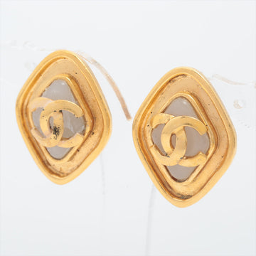Chanel Coco 95P Earrings GP x  Pearl Gold