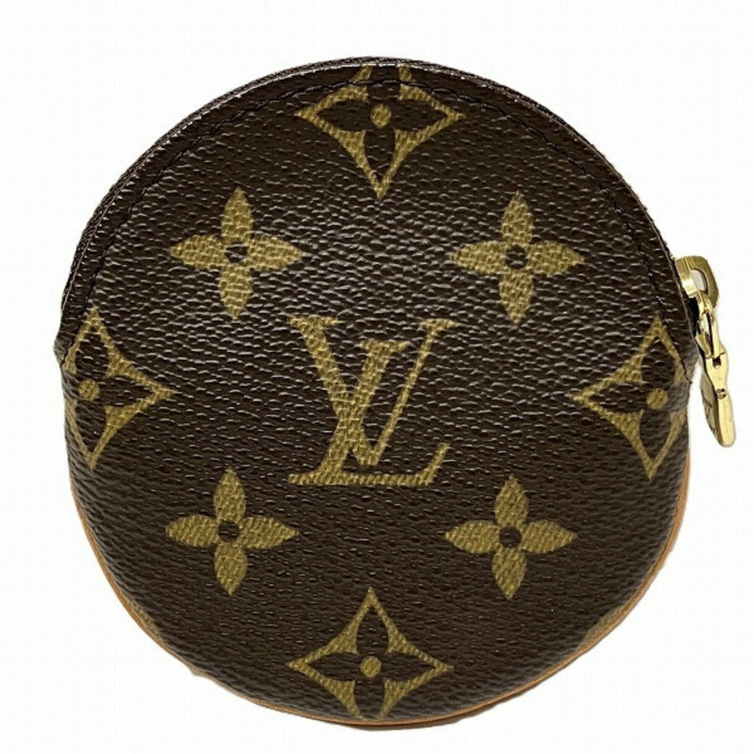 Louis Vuitton Porte Monnaie Rond  Canvas Wallet