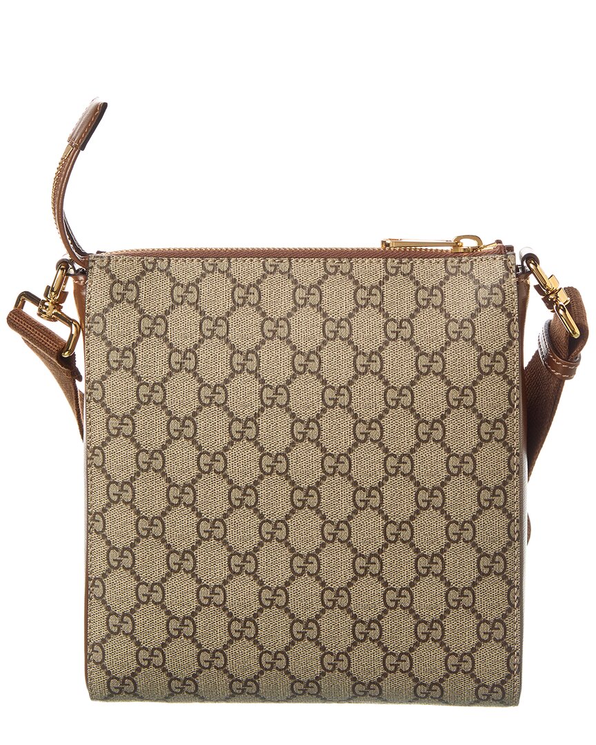 Gucci GG Supreme Canvas & Leather Messenger Bag