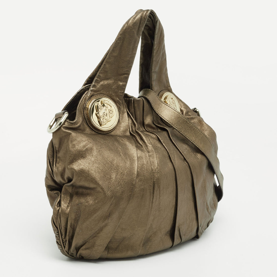 Gucci Olive Leather Small Hysteria Hobo