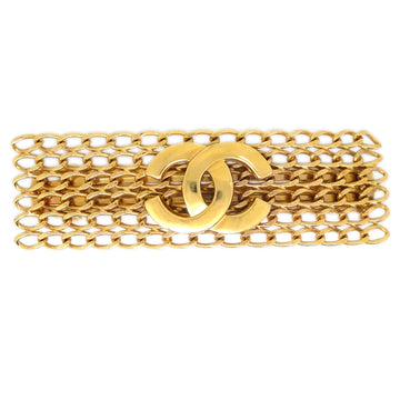 Chanel Hair Clip Hairpin Barrette Gold 02P