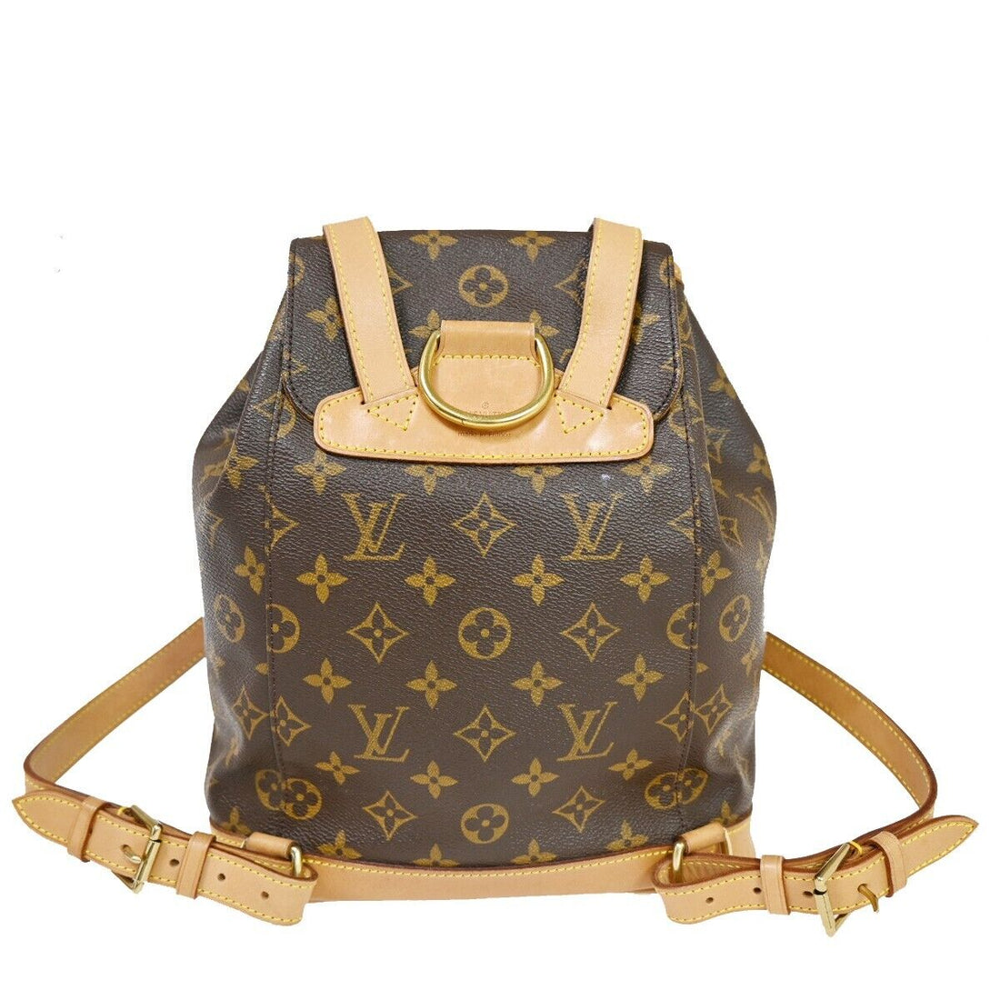 Louis Vuitton Montsouris Mm  Canvas Handbag