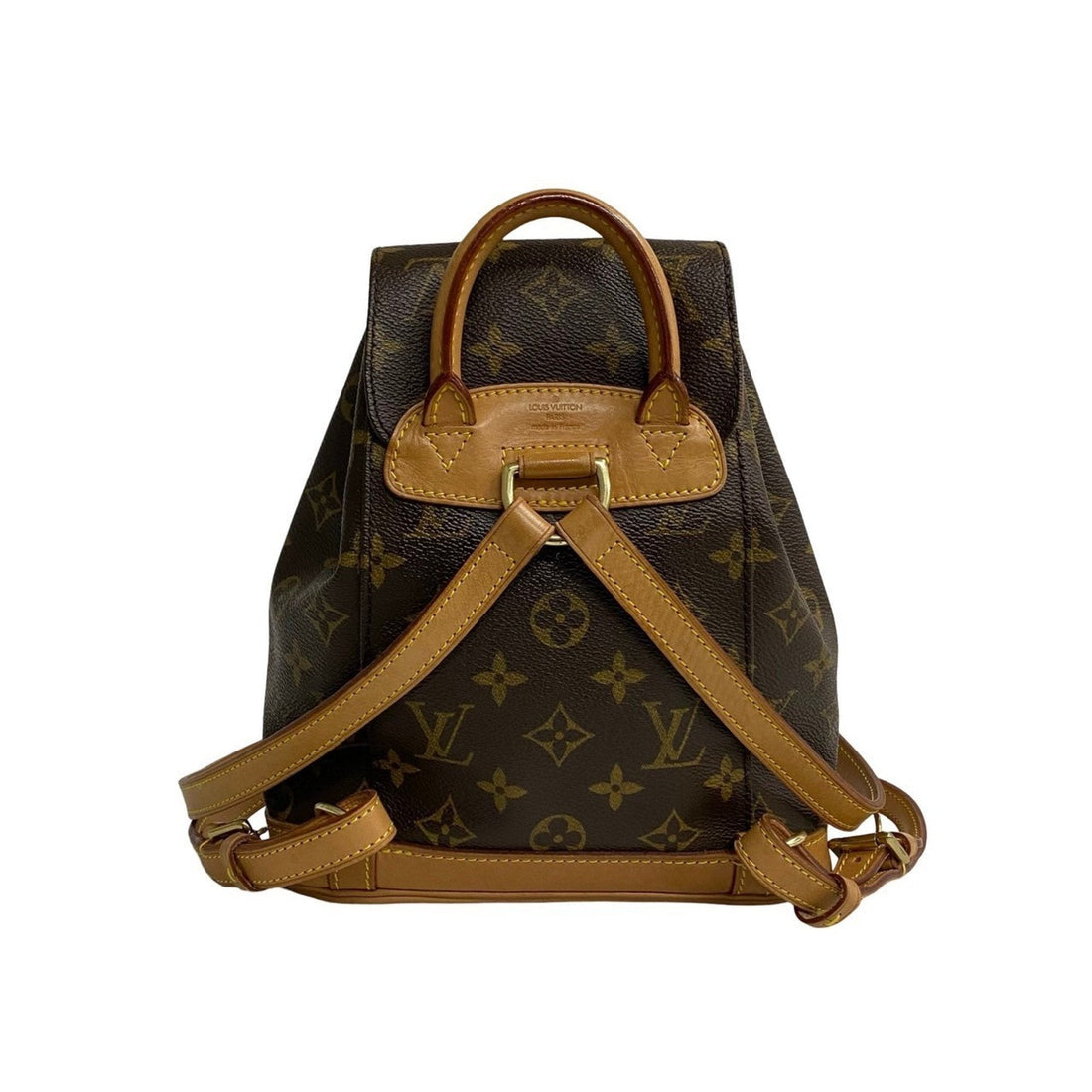 Louis Vuitton Montsouris  Leather Backpack Bag