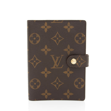 Louis Vuitton  Monogram Canvas Small Ring Agenda Cover