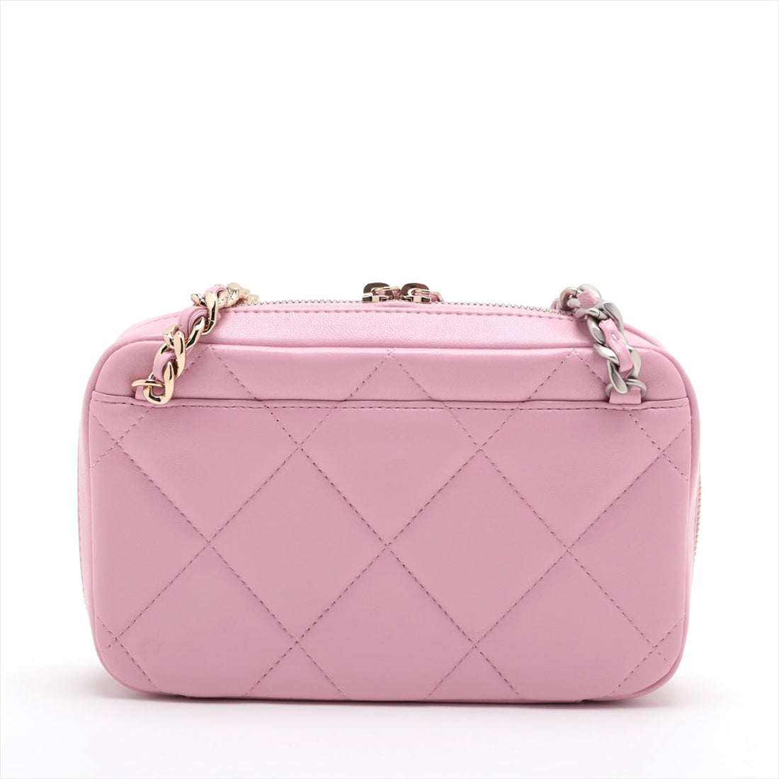 Top Quality Chanel 19  Chain Shoulder Bag Pink G x Silver Gold  32nd Series AP2728