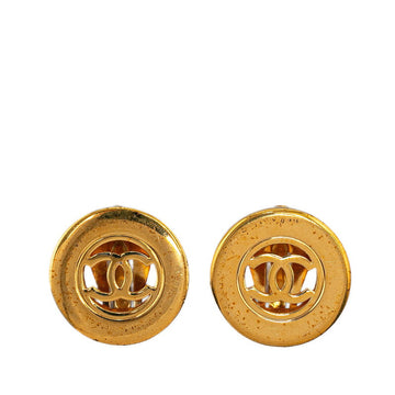 Chanel  Coco Mark Earrings Gold