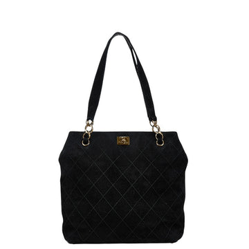 Chanel Coco Mark Sweat Tote Bag Black