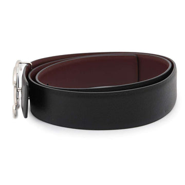 CHANEL CC Logo Reversible Belt Size 75 Black/BordeauxA73462 Leather