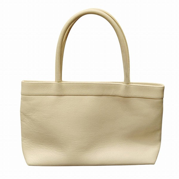 Chanel Lambskin Tote Handbag Beige
