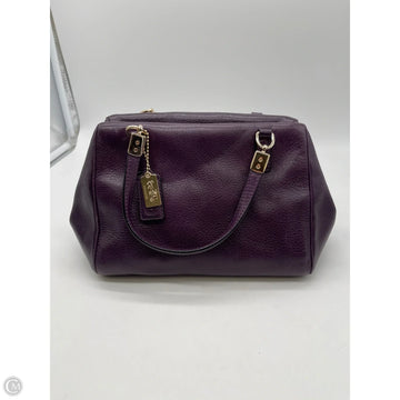 Handbag Designer By Coach, Size: Small