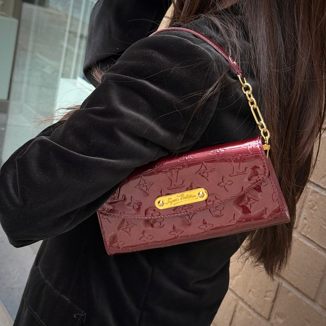 Louis Vuitton Monogram Vernis Sunset Boulevard Shoulder Bag TWS