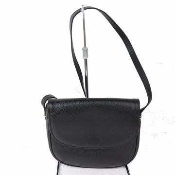 Indistinguishable  Burbe**y Shoulder Bag Black Leather (SHC1-14387)