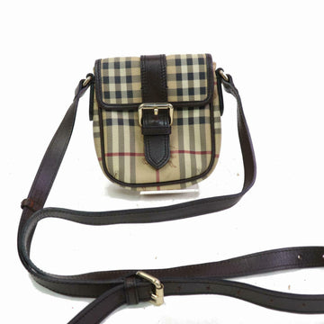 Indistinguishable  Burbe**y Shoulder Bag Light Brown PVC (SHC7-10093)