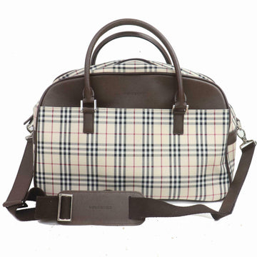 Indistinguishable  Burbe**y Hand Bag Light Brown Nylon (SHC7-10103)