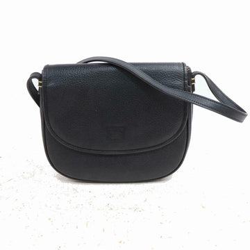Indistinguishable  Burbe**y Shoulder Bag Black Leather (SHC1-15186)