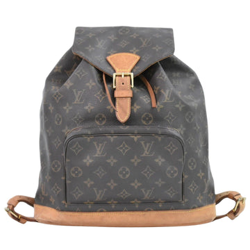 Louis Vuitton Montsouris Gm  Canvas Backpack Bag