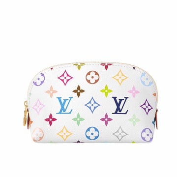 LV X MURAKAMI COSMETIC POUCH PM MONOGRAM WHITE 19CM M13744