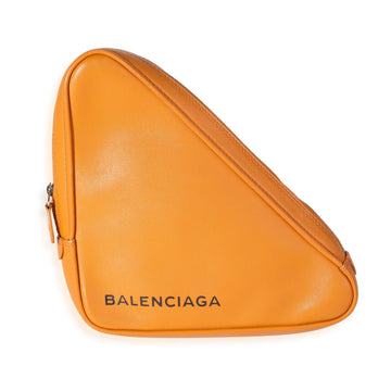 Balenciaga Orange CalBNkin M Triangle Pouch