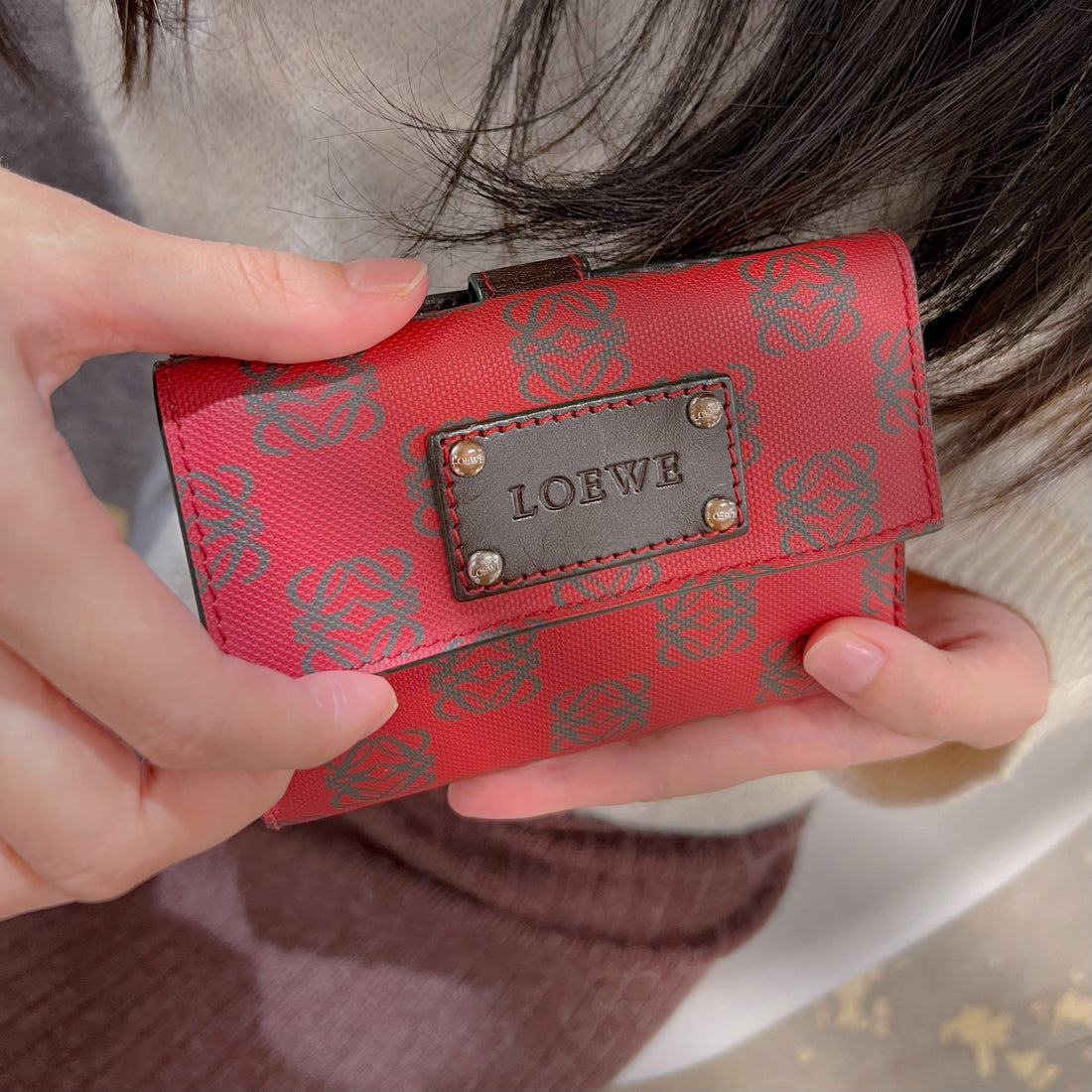 LOEWE Print logo wallet