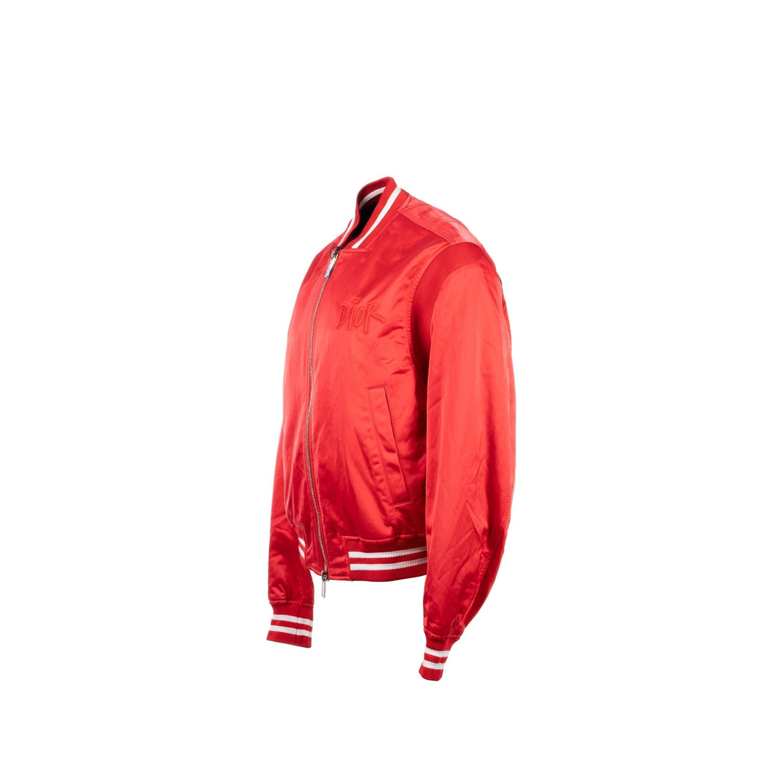 Top quality Dior Size 50 Shawn Stussy Limited Edition OX Zipped Bomber Jacket Polyamide Red