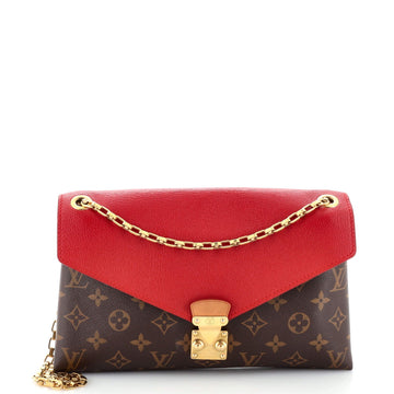 Pallas Chain Shoulder Bag Monogram Canvas and Calfskin