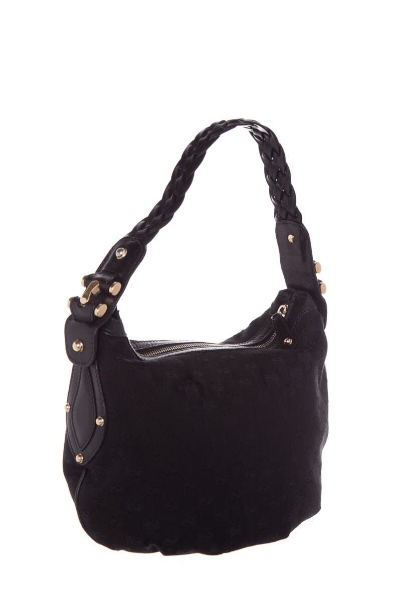 Gucci  Black Monogram Hobo