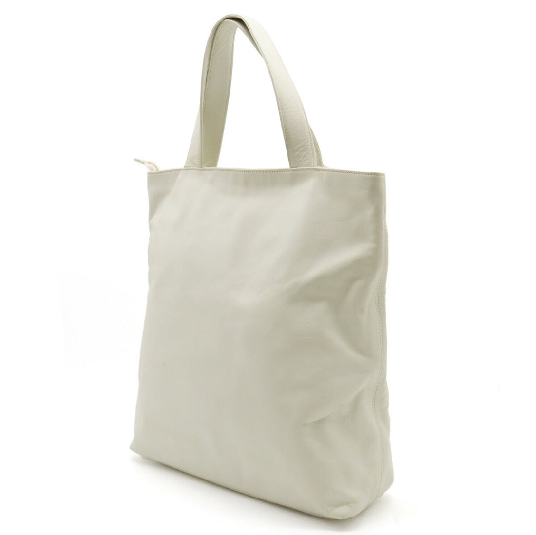 Chanel Leather Coco Mark Embossed Tote Bag