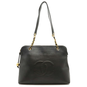 Chanel Leather Coco Ball Chain Shoulder Tote
