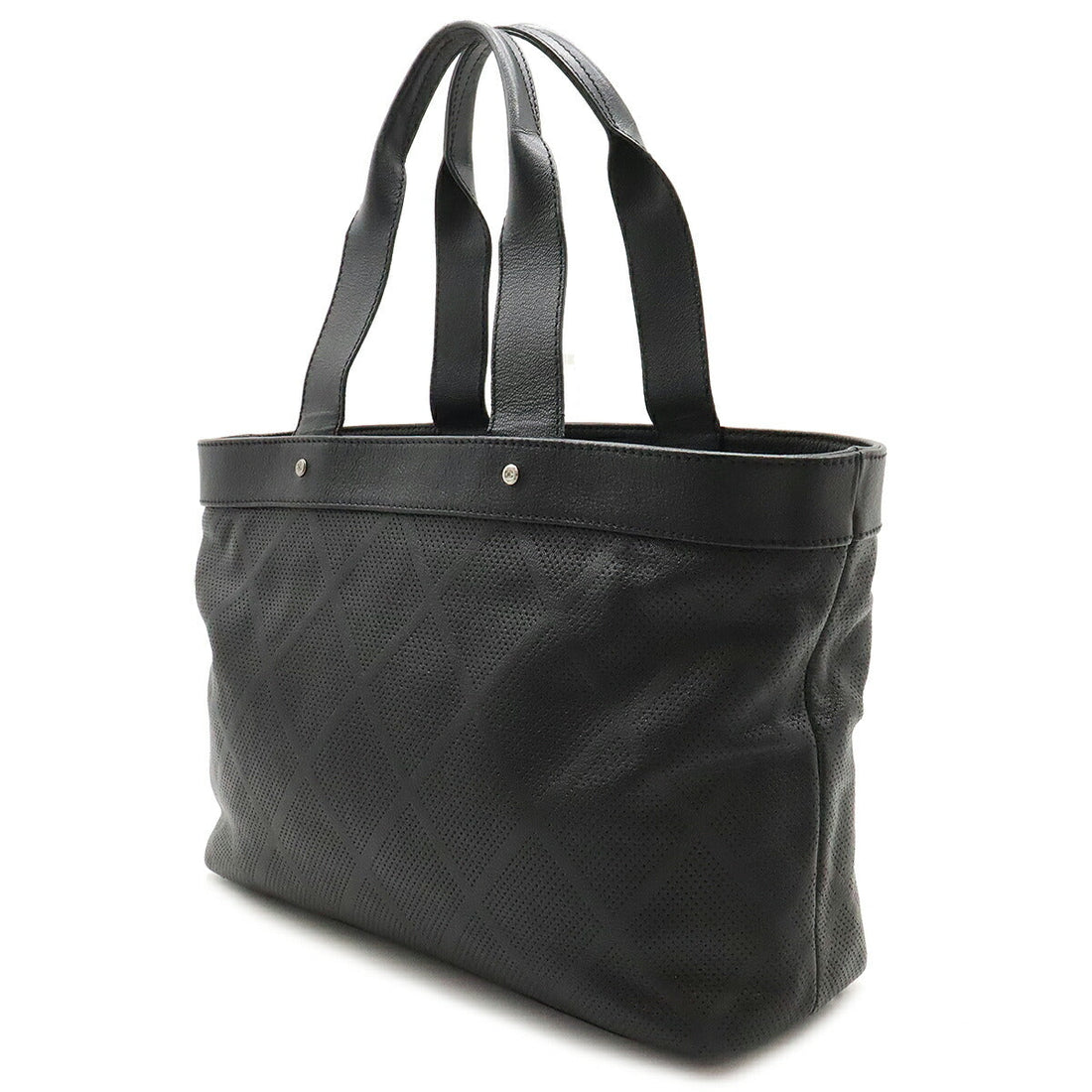 Chanel Coco Mark Mesh Leather Tote Bag A33936