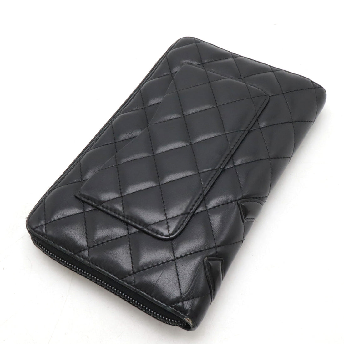Top Quality Chanel Cambon Line Coco Mark Leather/Enamel Organizer Wallet A48660