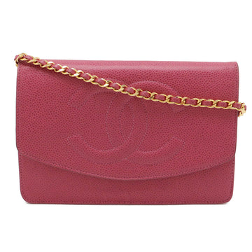 Chanel Caviar Chain Wallet Shoulder Bag