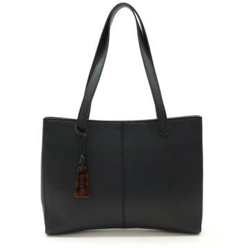 Chanel Coco Mark Leather Tote Bag Black