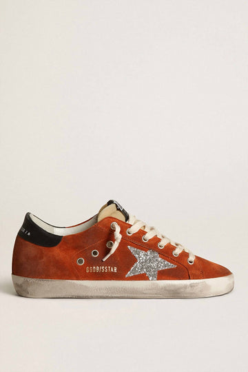 Super Star Suede Sneaker In Cinnamon/silver/black
