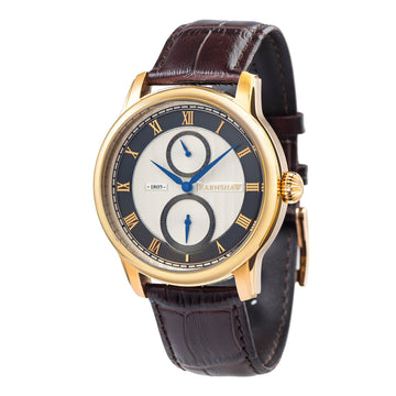 Thomas Earnshaw Men's Longitude 42mm Silver Dial Leather Watch