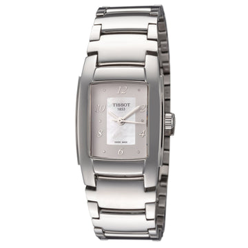 Tissot Women's T0733101111600 T-10 25.4mm MOP Dial Stainless Steel Watch