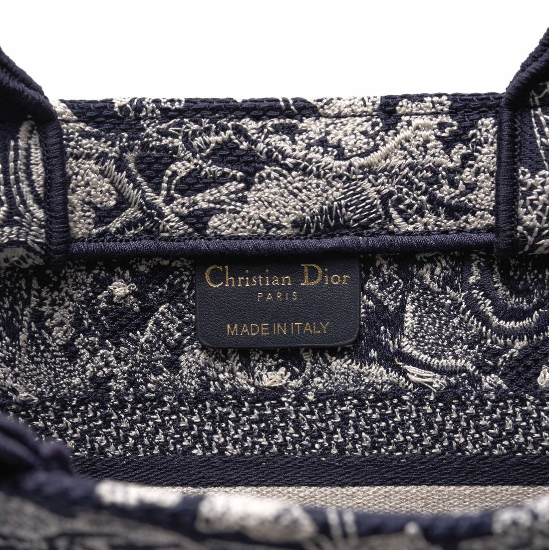 DIR1286 Book Tote tiger small MINI navy blue