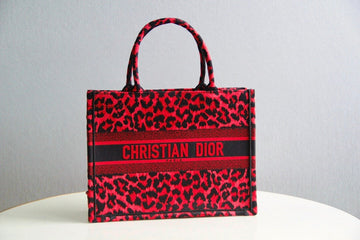 DIR1286 Book Tote BIG size 41.5cm 36.5cm Embroidery LOGO red Handbag maroon-3