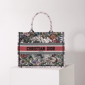 DIR1286 Book Tote MM Constellation Embroidery 36cm Multicolor