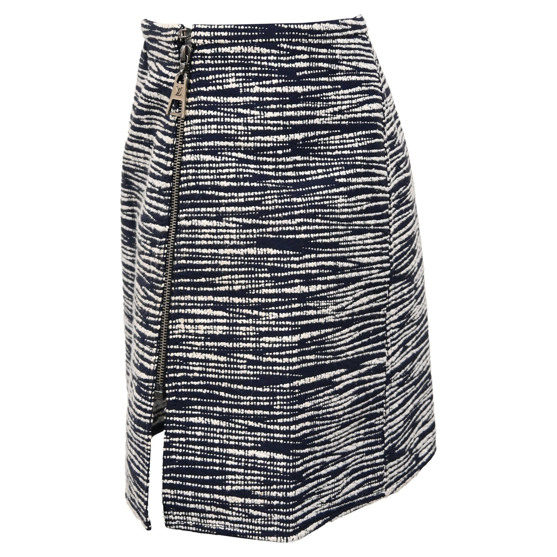 Louis Vuitton Printed Mini Zipped A-Line Skirt in Multicolor Wool